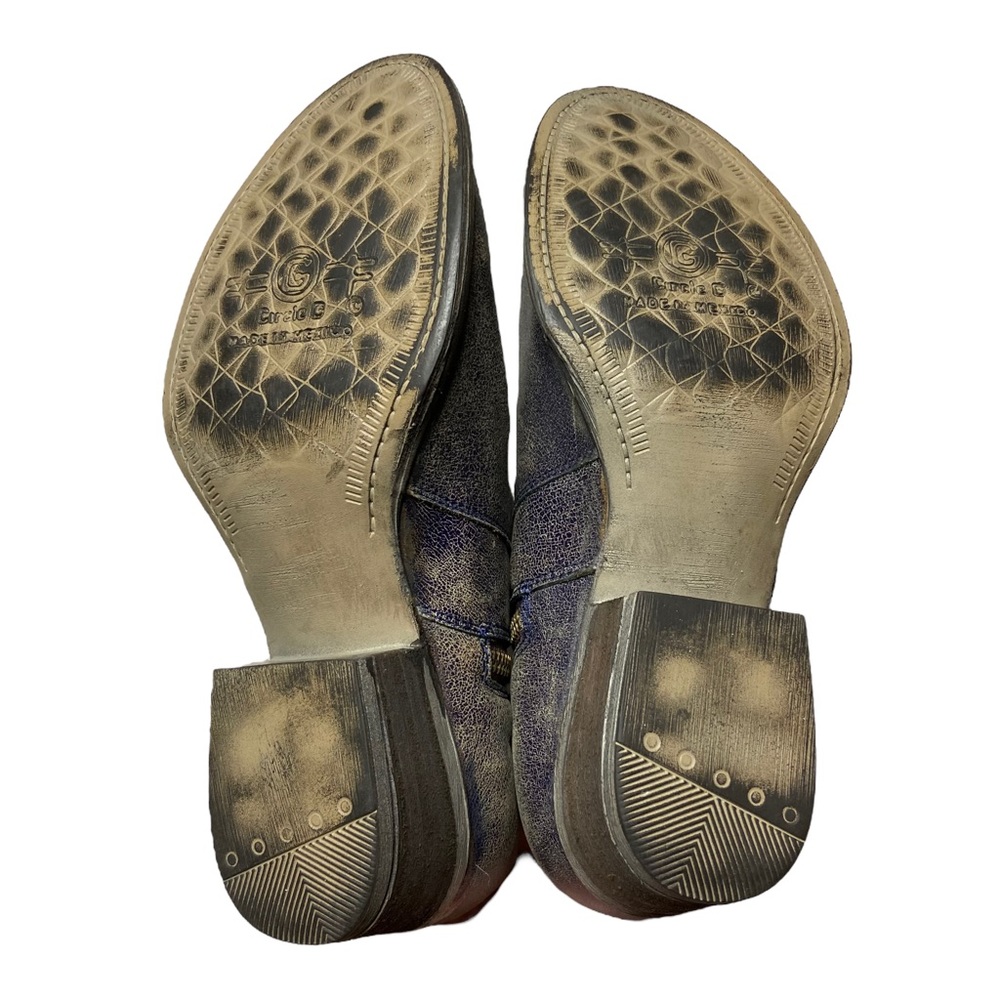 Corral Brown and Grey Star Round Toe Ankle Boots - Picture 8 of 12